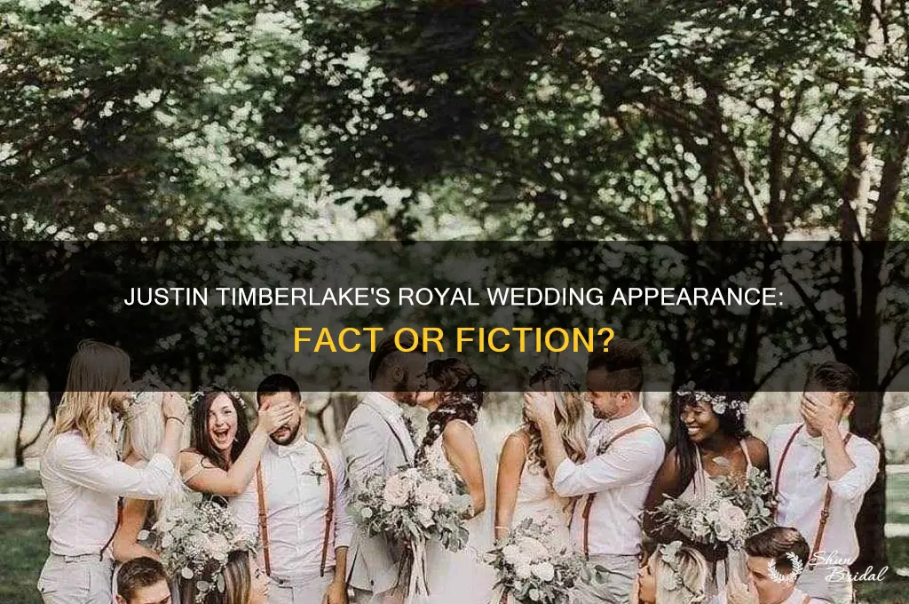 was justin timberlake ar royal wedding