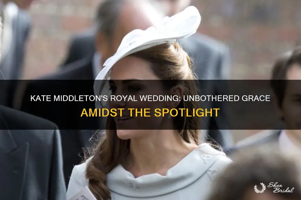 was kate middleton bothered at the royal wedding