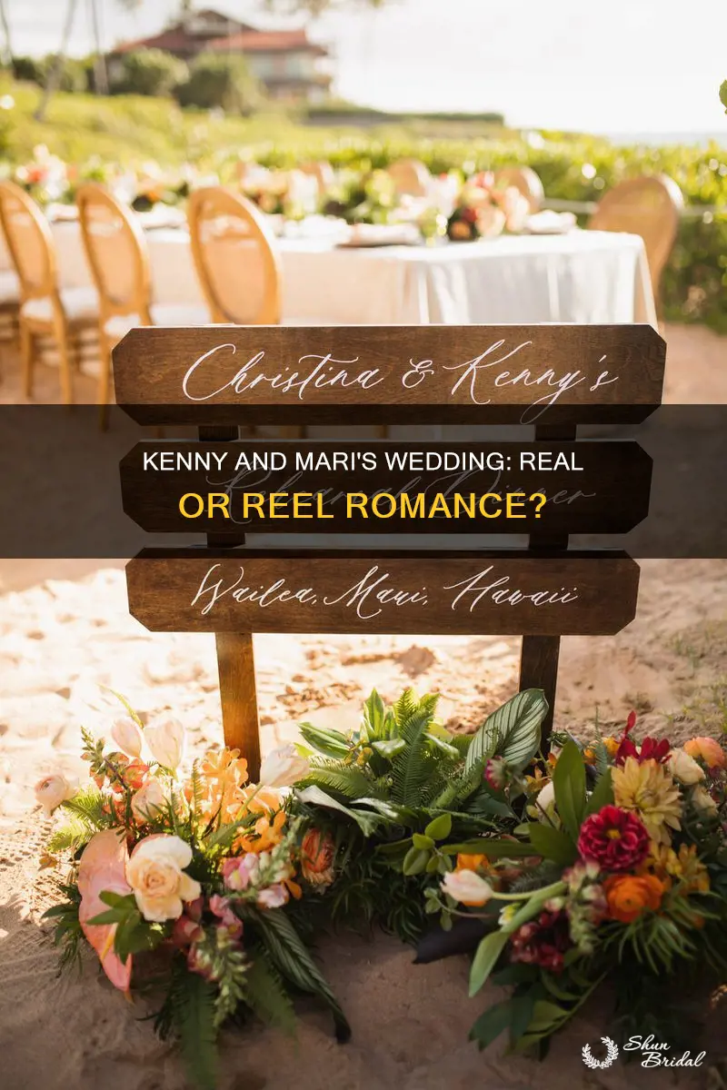 was kenny and mari wedding real