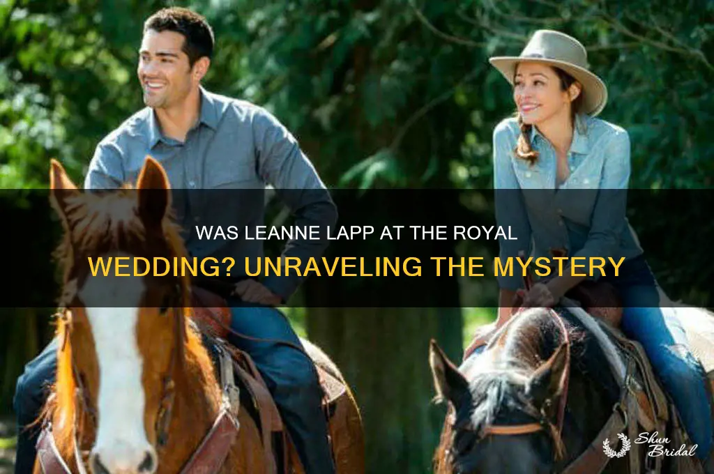 was leanne lapp at royal wedding