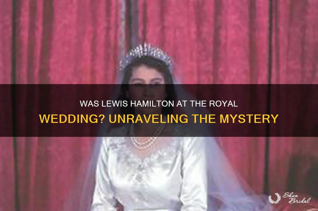 was lewis at the royal wedding