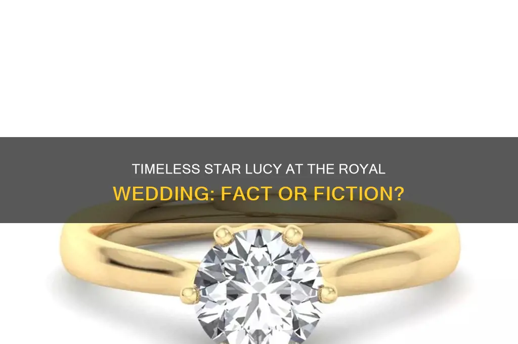 was lucy from timeless at the royal wedding