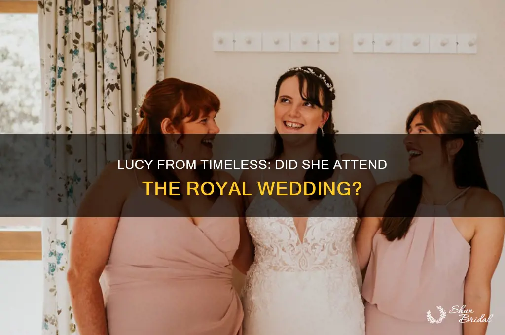 was lucy from timless at the royal wedding