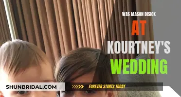 Mason Disick's Attendance at Kourtney's Wedding