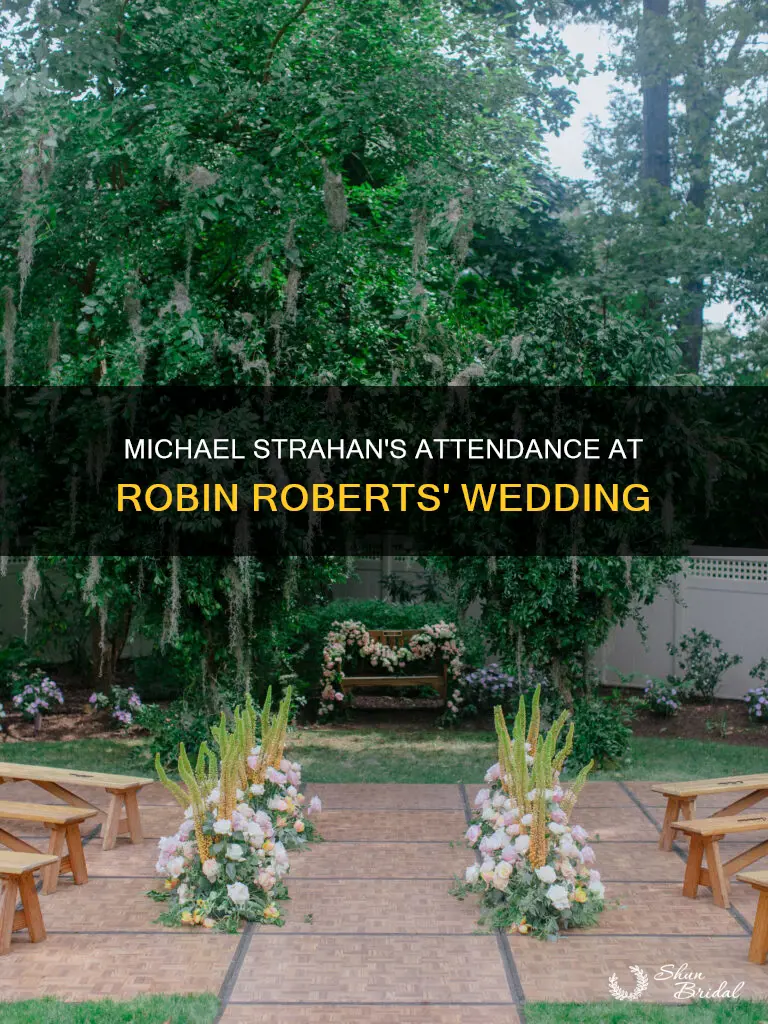 was michael strahan at robin roberts wedding