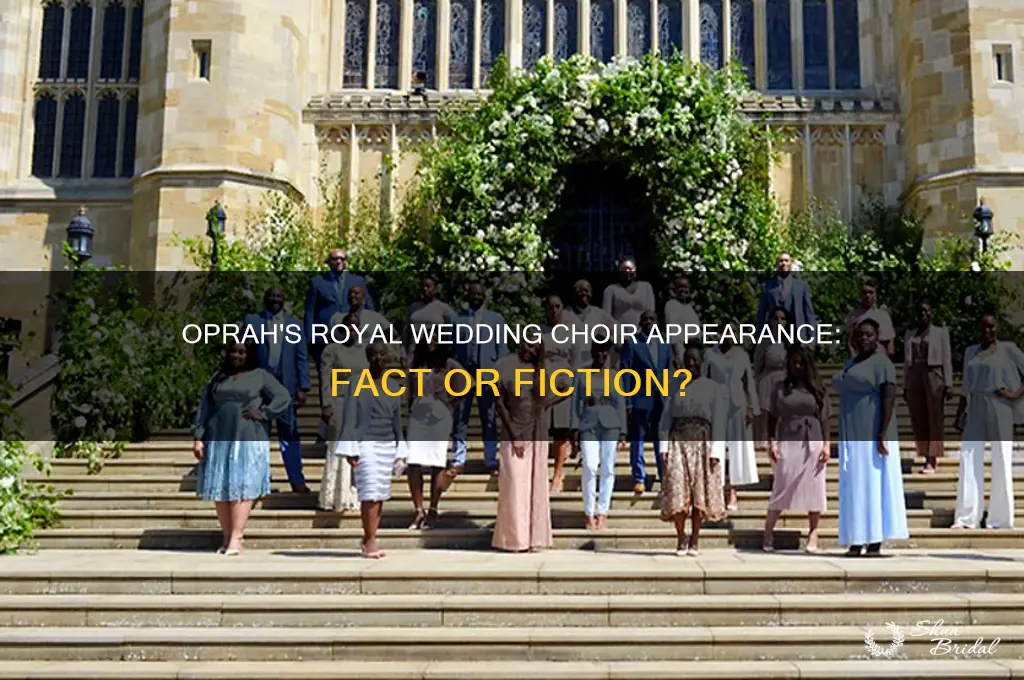 was oprah in the choir at the royal wedding