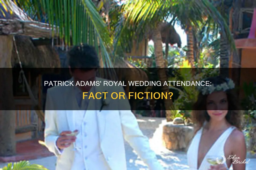 was patrick adams at the royal wedding