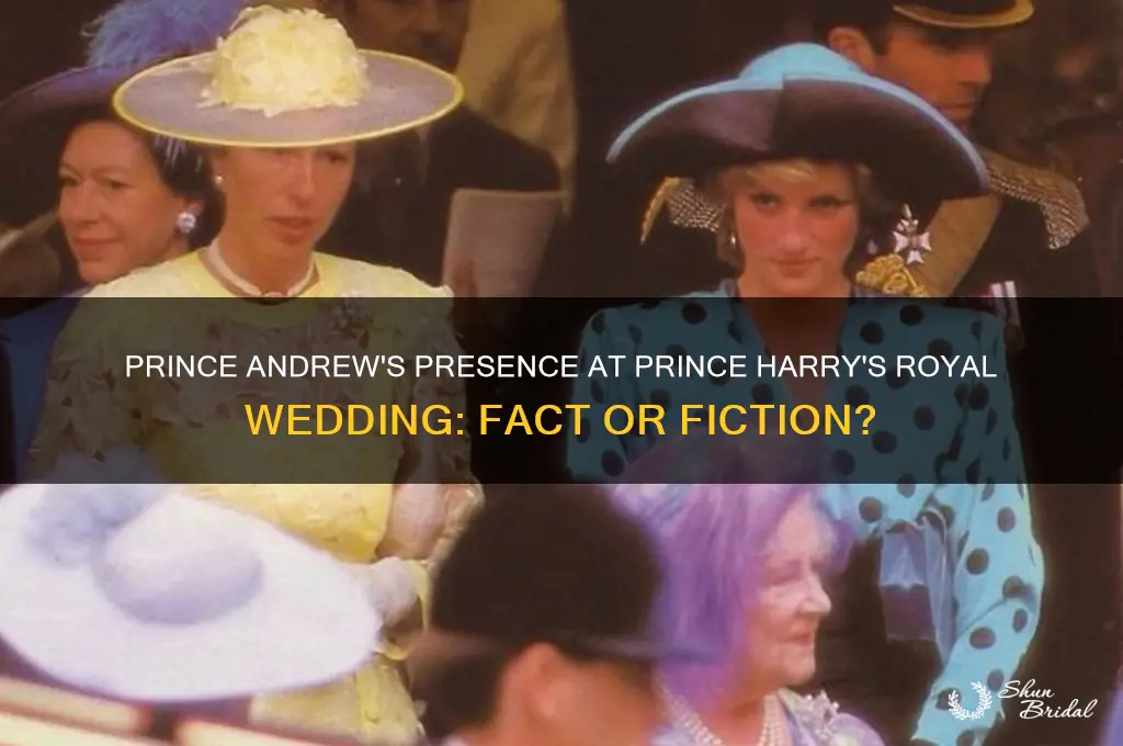 was prince andrew at the royal wedding of prince harry