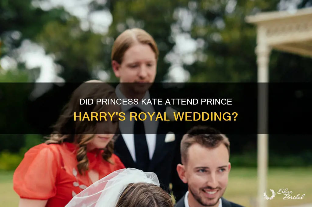 was princess kate at the royal wedding of harry