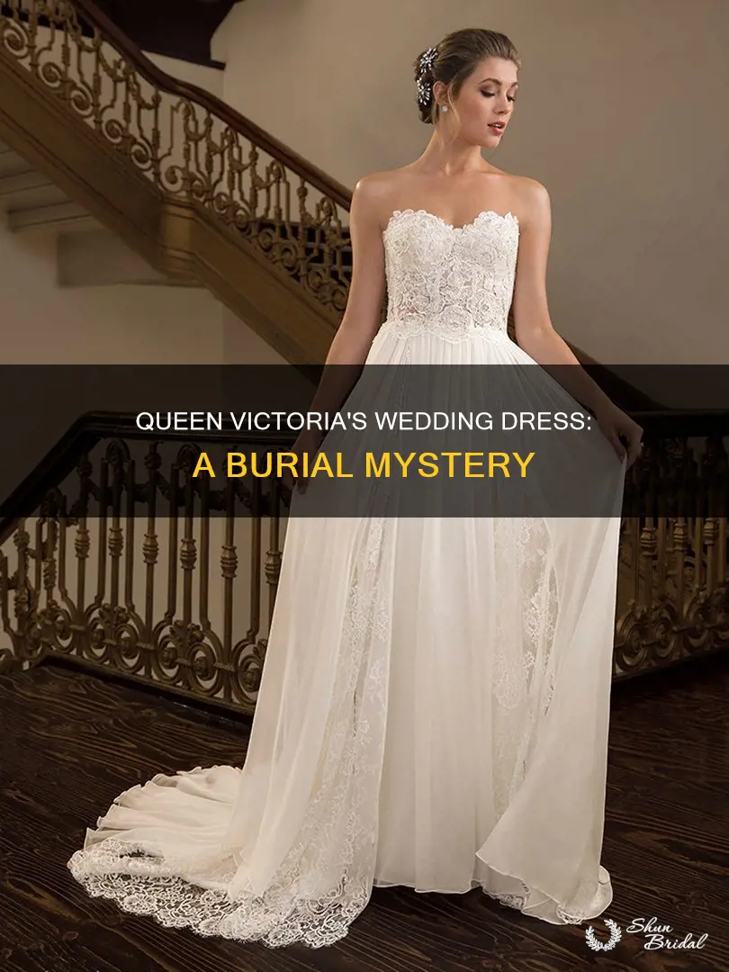was queen victoria buried in her wedding dress