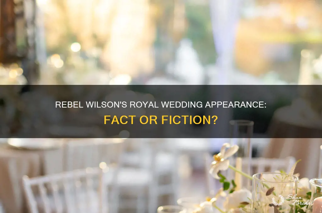 was rebel wilson at the royal wedding