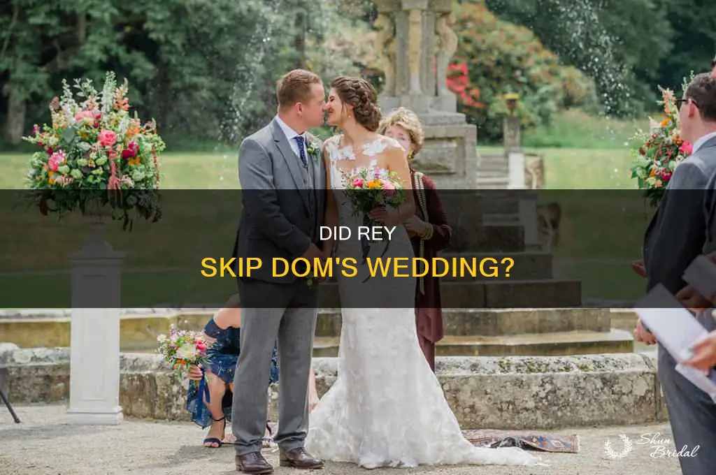 was rey at doms wedding