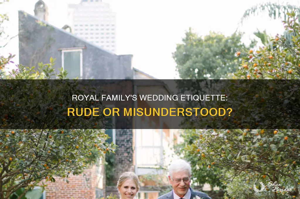 was royal family rude at wedding