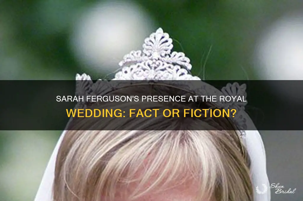 was sarah furgeson at the royal wedding
