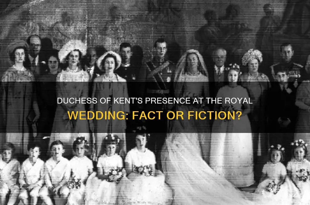 was the duchess of kent at royal wedding