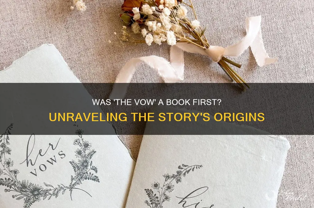 was the vow a book first