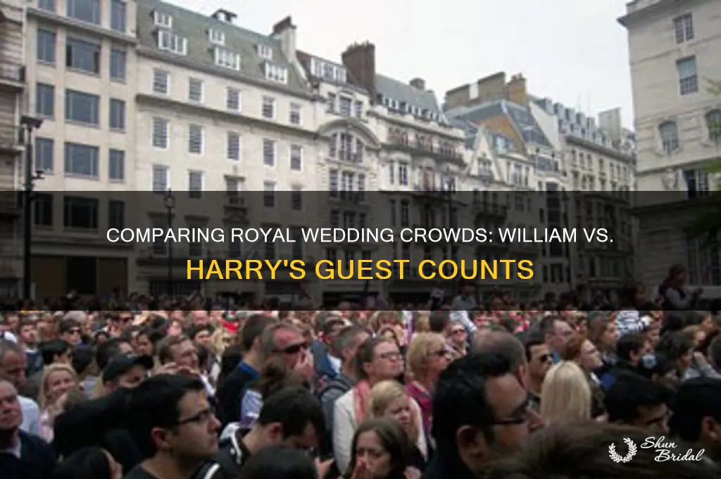 was there more people at william wedding are harry