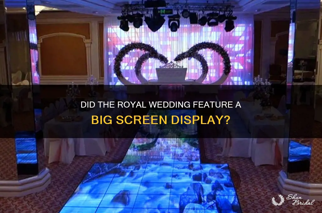 was thwre a big screen for royal wedding