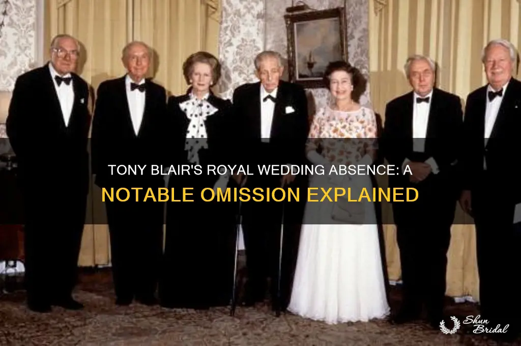 was tony blair at the royal wedding