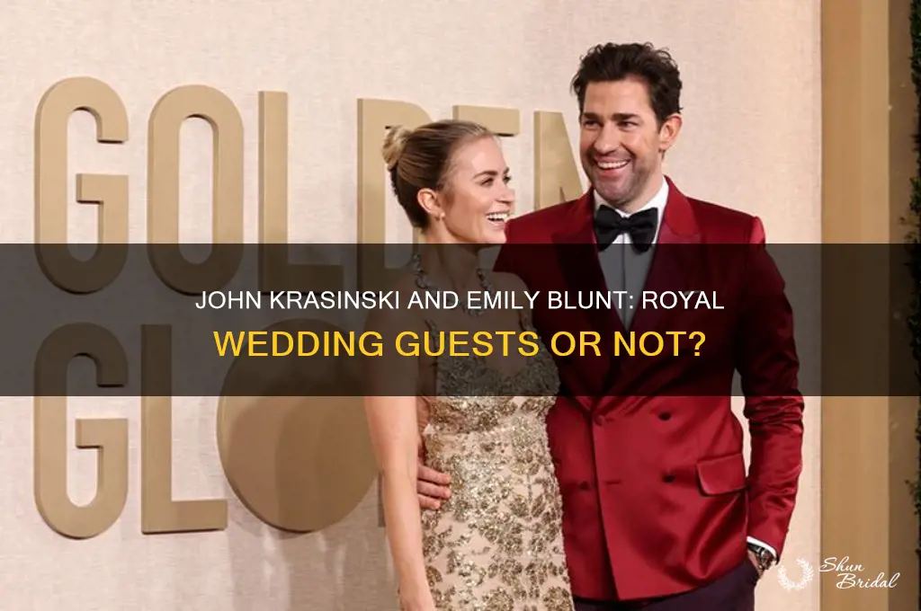 was uohn krasinski and emily blung at the royal wedding