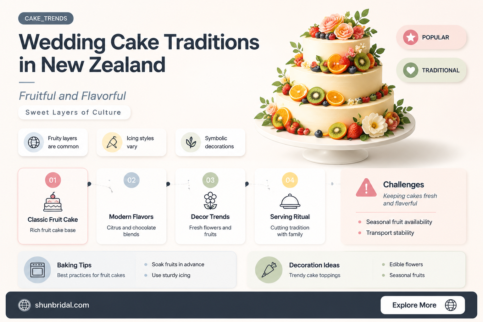 are new zealand wedding cakes fruit cakes