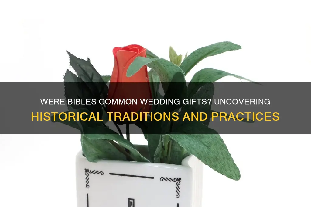 were bibles wedding gifts