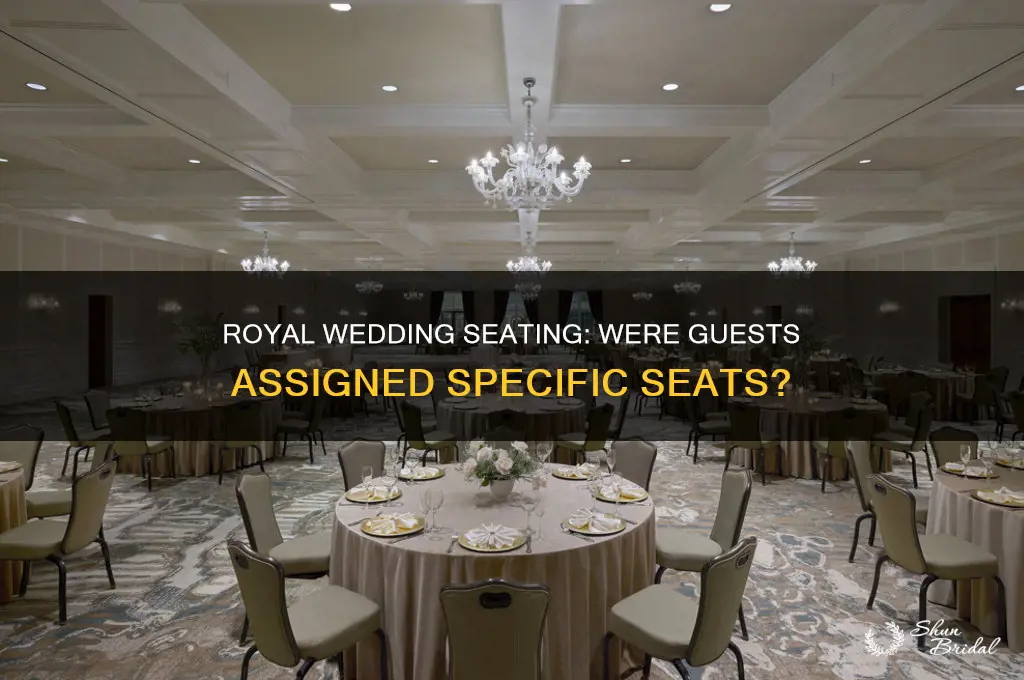 were guest asigned seat at the royal wedding