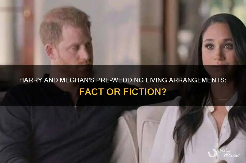 were harry and meghan already living together before royal wedding