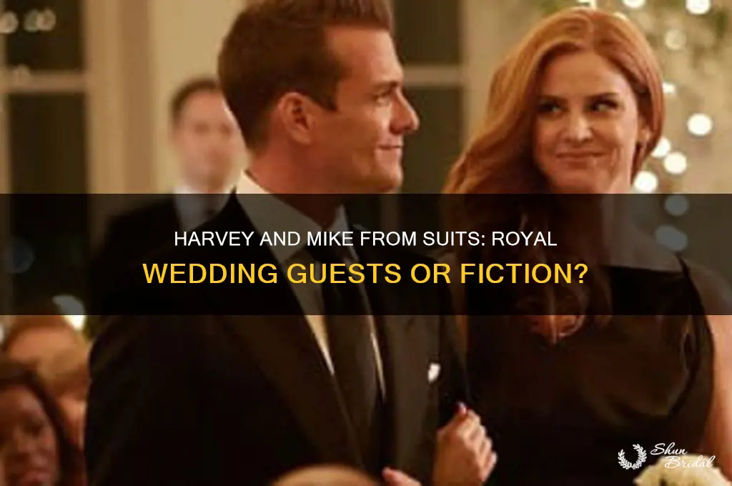 were harvey and mike from suits at the royal wedding