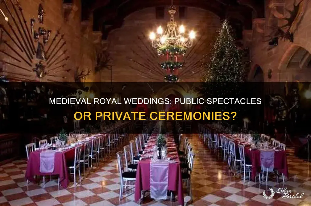 were medieval royal weddings public events