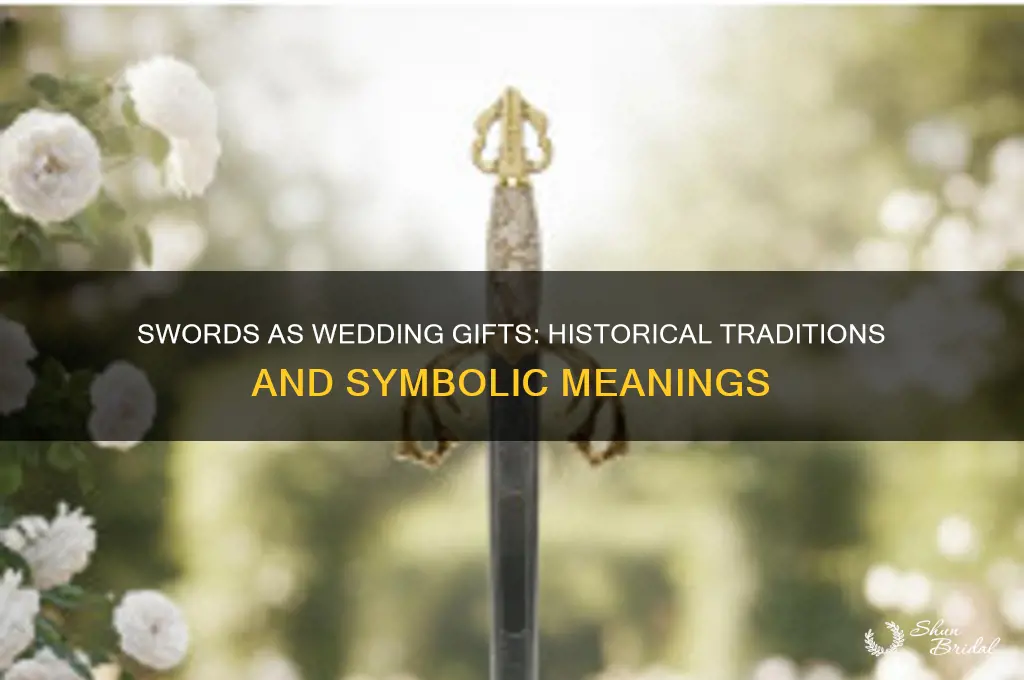were swords given as wedding gifts