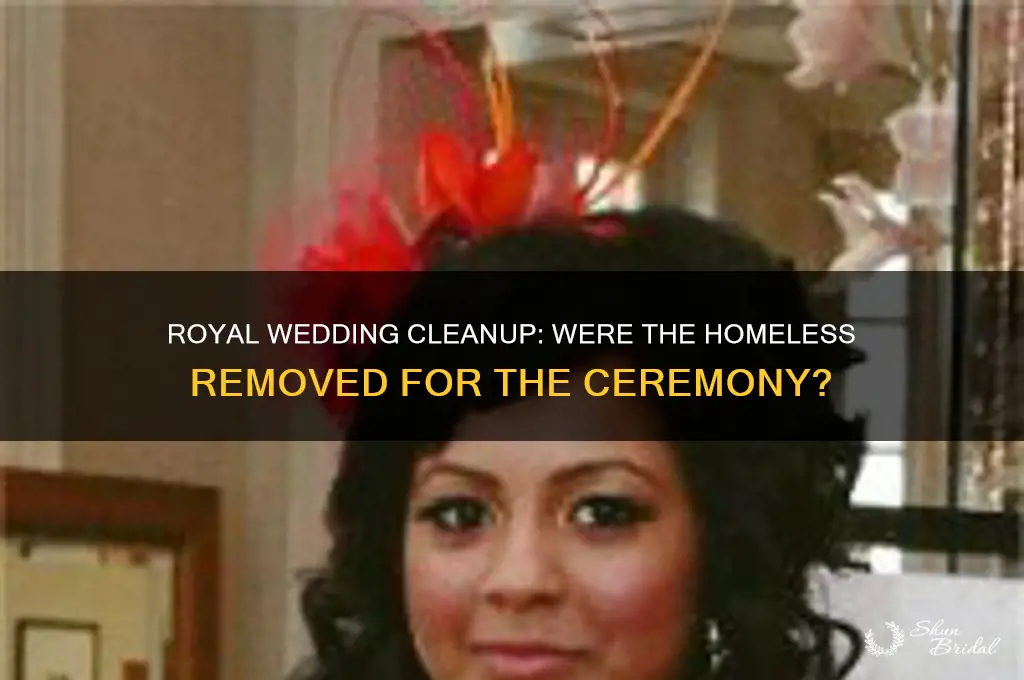 were the homless removed for the royal wedding