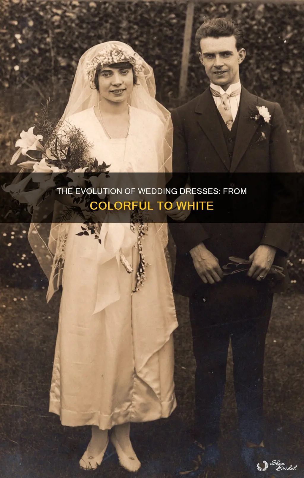 were wedding dresses always white