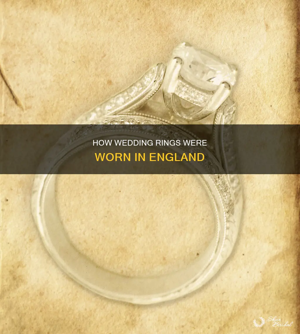 were wedding rings worn differently in england