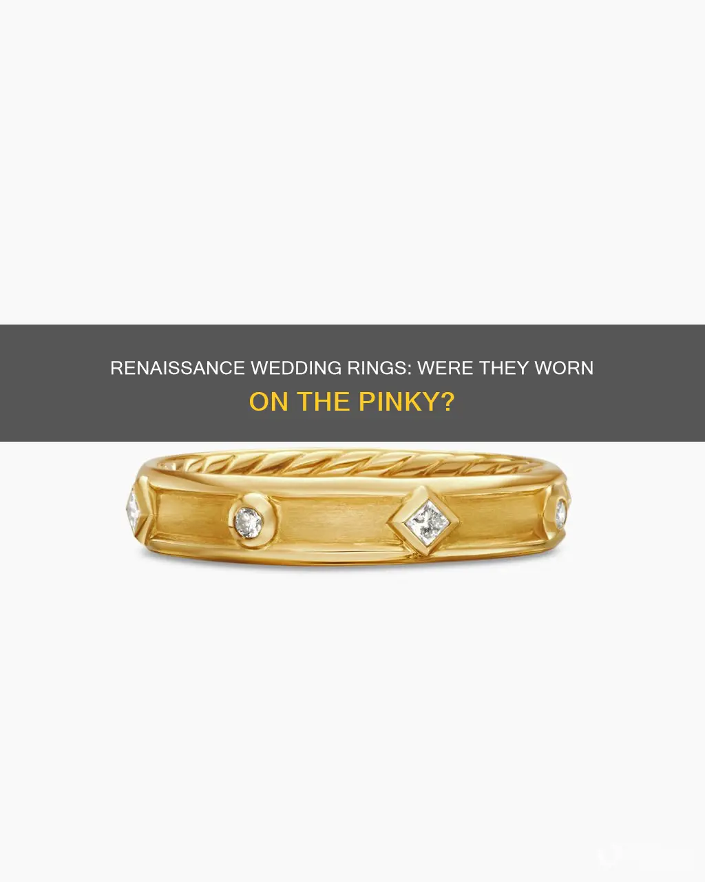 were wedding rings worn on the pinky in renaissance era