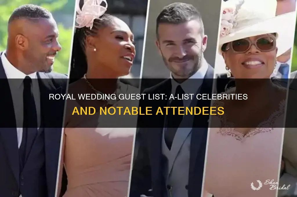 what a listers were at the royal wedding