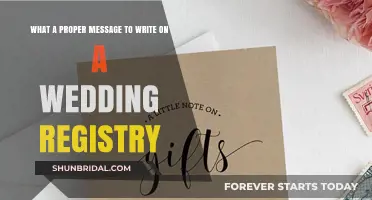 Crafting Heartfelt Wedding Registry Notes