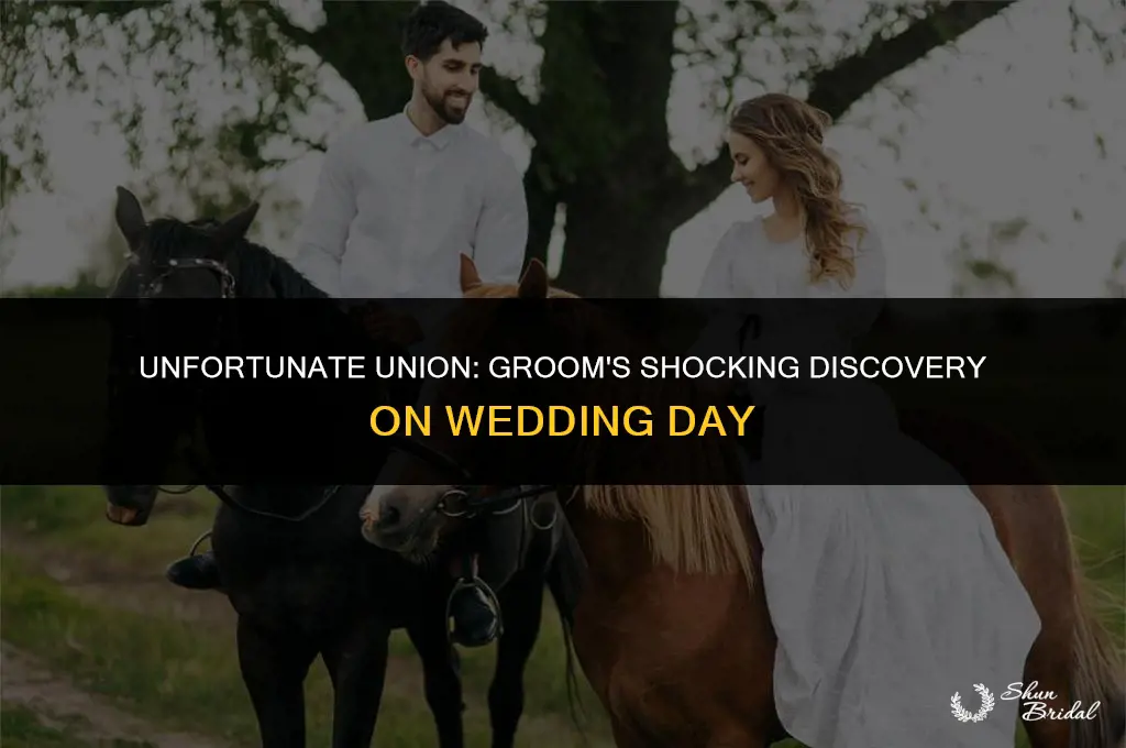 what a shame the poor groom