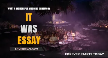 A Magical Celebration: Reflecting on a Wonderful Wedding Ceremony