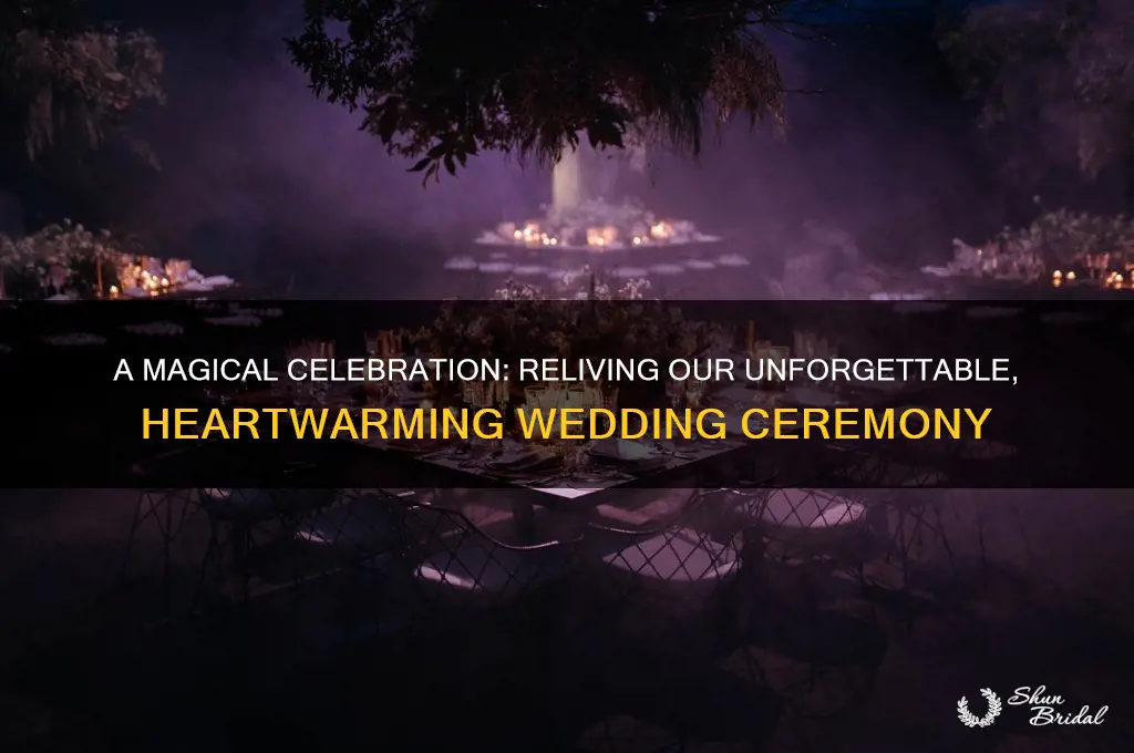 what a wonderful wedding ceremony it was
