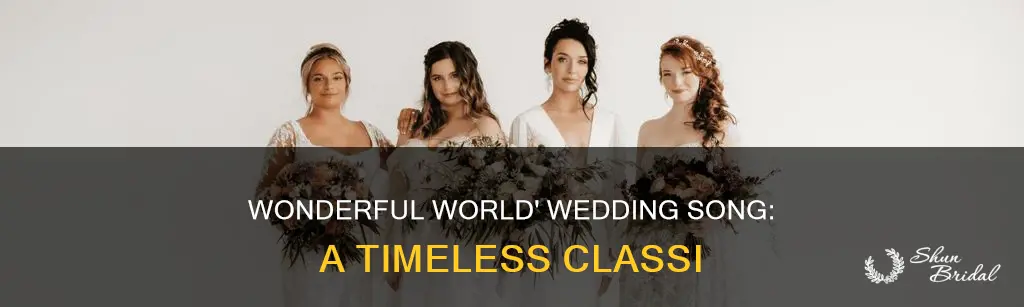 what a wonderful world song for wedding