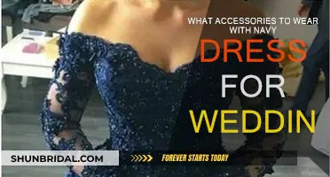 How to Accessorize a Navy Wedding Dress