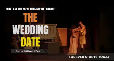 Capulet's Decision: Act and Scene of Wedding Date Change