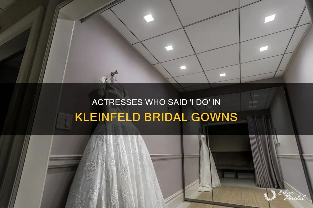 what actresses got their wedding gowns as klinefelds