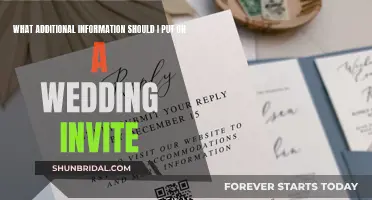 Wedding Invite Details: What Else to Include