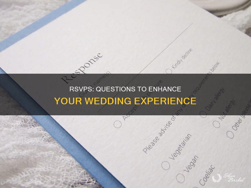 what additional question should you ask on wedding rsvp