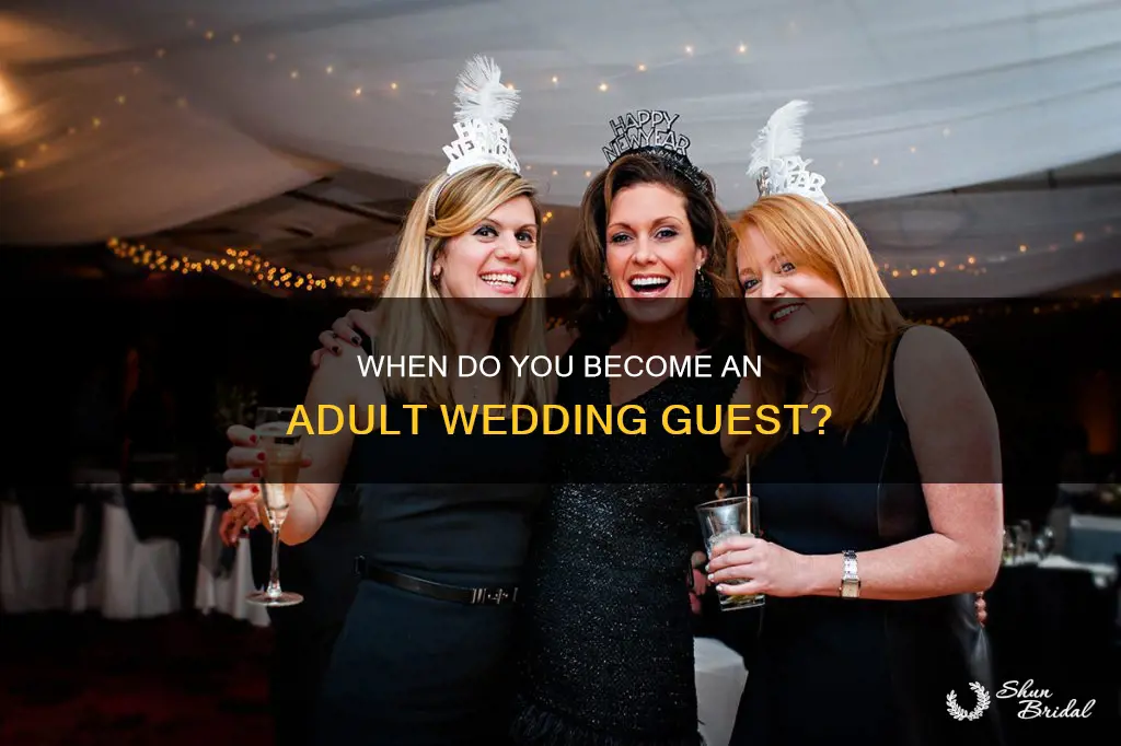what age counts as an adult for wedding reception