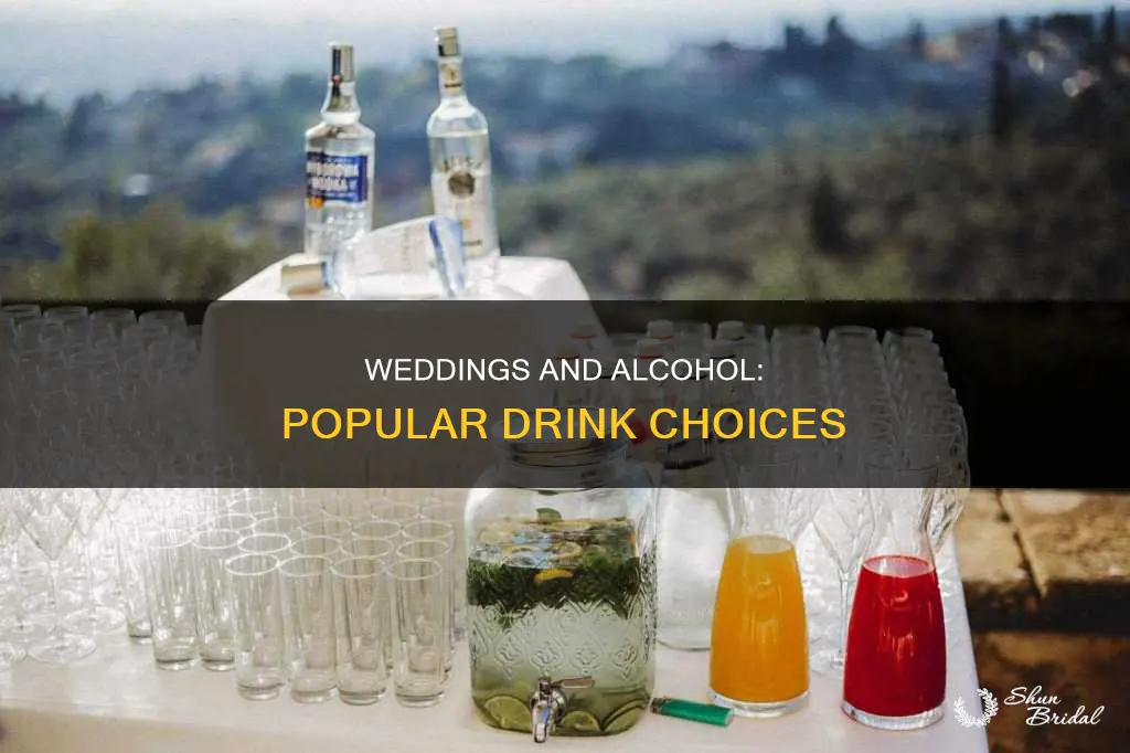 what alcoholic drink is commonly used at weddings