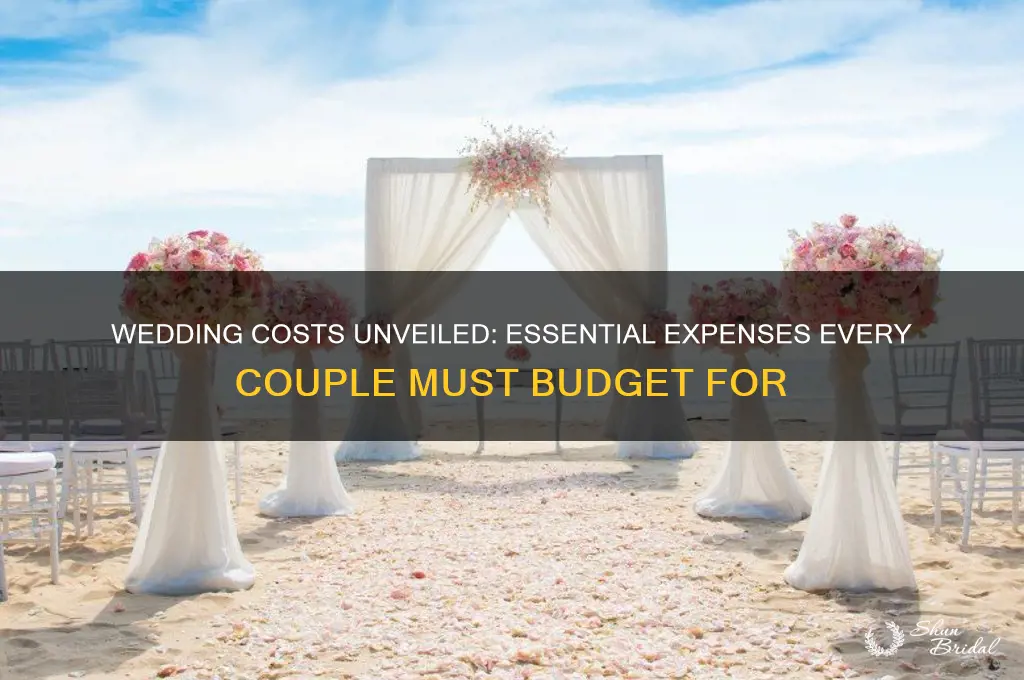 what all do you have to pay for for wedding