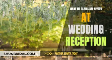 Essential Tables to Make Your Wedding Reception a Success